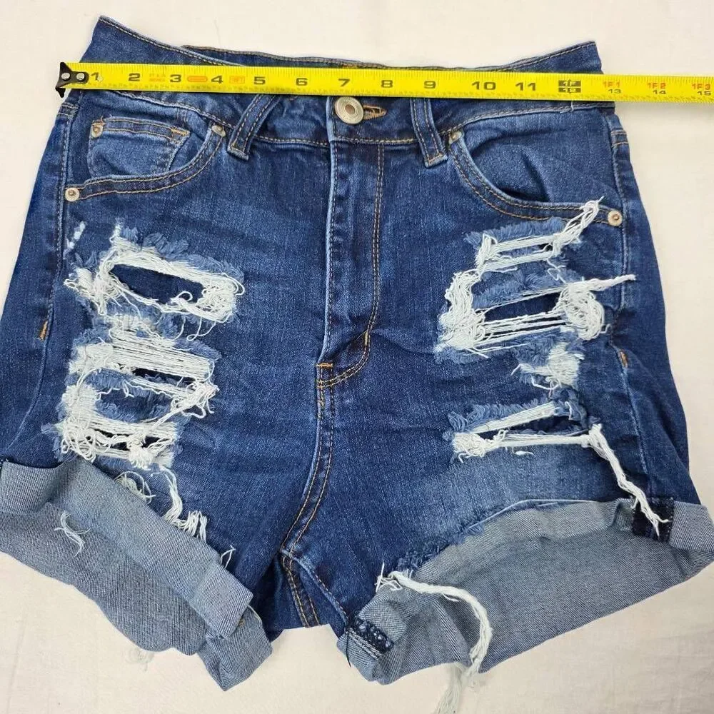Rue21 Distressed Denim Shorts Womens 6
